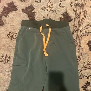 Figs Olive Green Technical Joggers